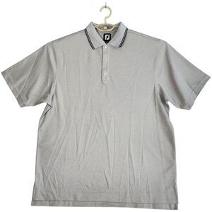 FootJoy FJ Polo Shirt Mens Size Large Golf Casual Stretch Preppy Short Sleeve